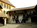 Inside Honigberg (Harman) fortified church Royalty Free Stock Photo